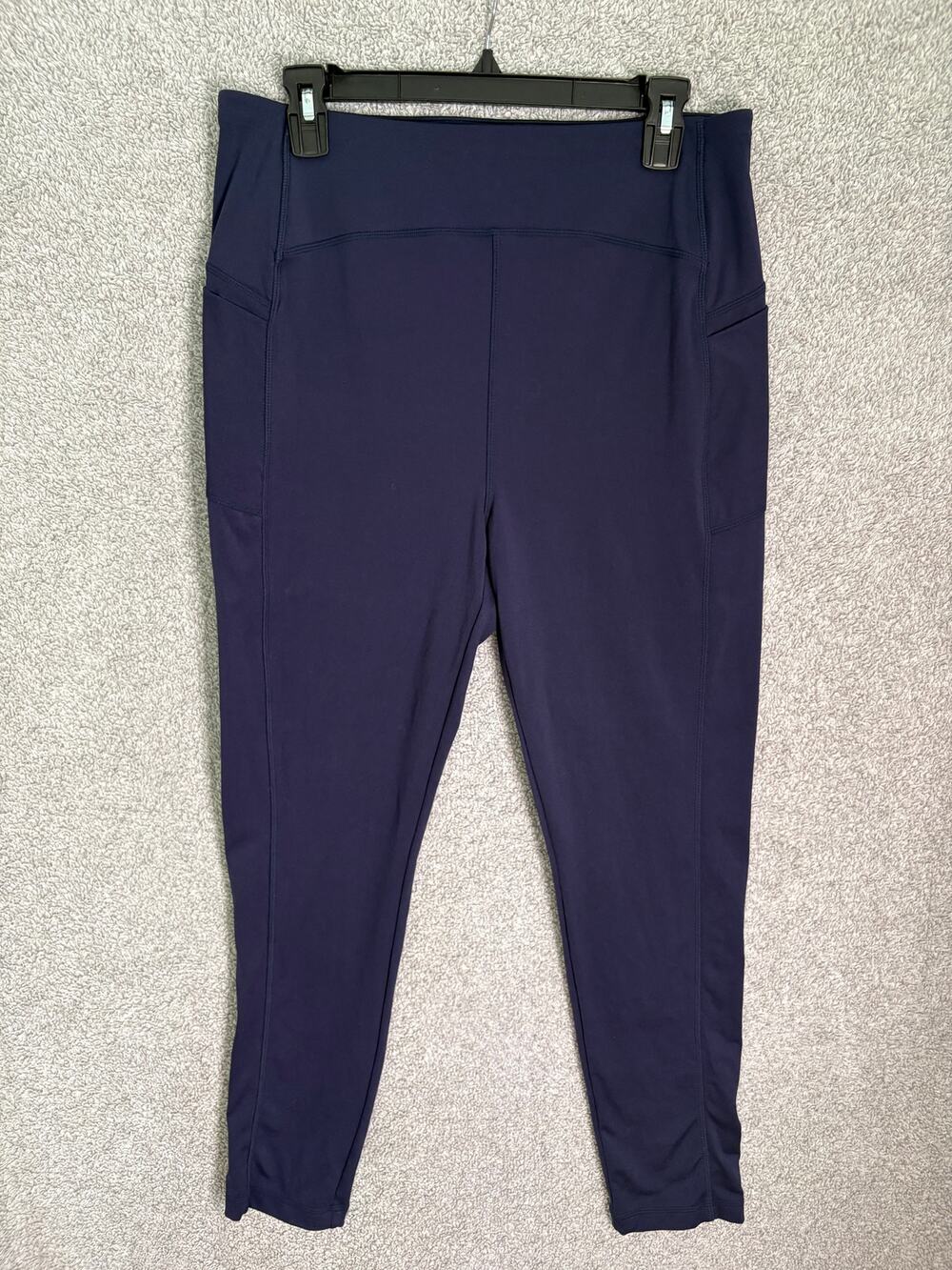 T by Talbots Navy High Rise Pocket Leggings L Athleisure